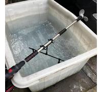 Moteur hors-bord portable alimenté par perceuse, moteur de pêche à la traîne électrique pour canoë, kayak et voilier - Hélice sous-marine orientable, pagaie de secours avec support pour plan