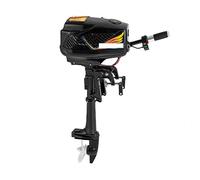 Moteur hors-bord pour bateau pneumatique, kayak, c Moteur hors-bord électrique 48V 5hp, moteur de pêche à la traîne robuste 1200W, arbre court de moteur de bateau de pêche