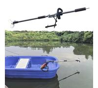 Moteur Hors Bord Radeau, Canoë, Kayak, Perceuse, Hélice, Secours, Perceuse Sans Fil, Kit de Montage D'hélice Léger, Moteur Électrique Portatif pour Petit Bateau(With Bracket,L-125cm(49 1/4"))