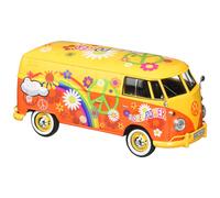 MOTEUR MAX 1:24 W / B Volkswagen Type 2 Van de livraison T1 avec conception de puissance de fleur jaune / orange