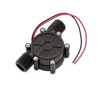 Moteur Micro générateur hydraulique 80V/12V/5V10W DC générateur de débit d'eau générateur de Turbine hydroélectrique Robinet débit d'eau hydraulique Bricolage (Color : Black, Size : 5V)