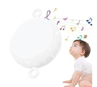 Moteur mobile pour berceau, carillon mobile pour | Spinner à musique pour à 3 modes, 24 berceuses pour piano, boîte à musique rotative mobile musicale, boîte à musique portable pour