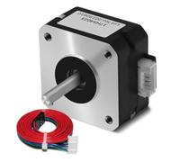 moteur pas à pas à double tige Moteur pas à pas Nema17 17HS4023 pour extrudeuse, 4 fils, 22 mm, 42, 0,7 A, 12 V, pour imprimante 3D, graveur laser CNC pilote de moteur pas à pas(With dupont)