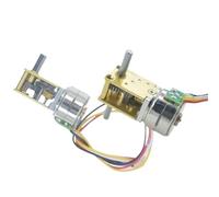 Moteur pas à pas à turbine autobloquant, 1 pièce, 2 phases, 4 fils, arbre de sortie simple/double, 15BY DC 5V, avec réducteur à boîte de vitesses ouverte(Single shaft,Ratio 798)