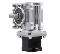 Moteur pas à pas avec réducteur à engrenages hélicoïdaux Nema 17 CC avec axe simple/double/alésage de haute précision (1:5-1:60) (Ratio 40, DRIVER-UM244_DUAL AXIS OUTPUT)