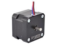 Moteur pas à pas bipolaire Nema 17 à double arbre, 1,8°, 26 Ncm, 0,4 A, 42 x 34 mm, 4 fils