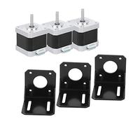 Moteur Pas à Pas en Acier Inoxydable, Taille 40 Mm | Structure durable, Idéale pour les imprimantes 3D, Large application, Comprend des câbles et des supports