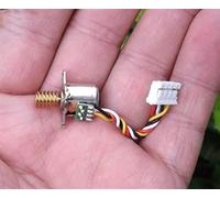 Moteur pas à pas miniature à engrenage à vis sans fin en cuivre bricolage, moteur pas à pas 10 mm moteur pas à pas biphasé à quatre fils