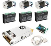 Moteur pas à pas, Nema 23, couple de 28 N-m, courant de 3 A, tension de 24 V, pilote DM542A
