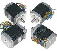 Moteur pas à pas Nema23, force de maintien élevée 270 oz-in, fonctionnement biphasé, 4pcs