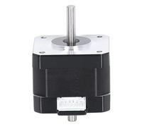 Moteur Pas à Pas pour Imprimante 3D 42 étapes Double Arbre de Sortie Type D 1,3 A 0,3 N·m 2 Phases 4 Fils avec Câble pour CNC 3D, Supports et Accessoires