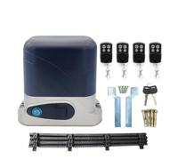 Moteur Portail Coulissant, Kit d'ouverture de porte coulissante automatique, 1300KG AC, moteur avec supports en Nylon de 4M, opérateur de porte, accessoires de moteur en option(A)