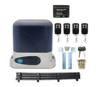 Moteur Portail Coulissant, Kit d'ouverture de porte coulissante automatique, 1300KG AC, moteur avec supports en Nylon de 4M, opérateur de porte, accessoires de moteur en option(Pink)