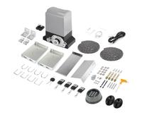 Moteur Portail Coulissant, Kit d'ouverture de porte coulissante électrique automatique, 1500Kg, 550W, Kit d'opérateur de porte à moteur AC avec 4 télécommandes et contrôle par application