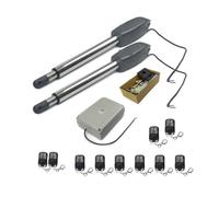 Moteur Portail Coulissant, Ouvre-porte automatique à engrenage à vis sans fin, robuste, avec caméra IP, moniteur, montre sur téléphone, for porte d'usine de 400KG(Kit 13)