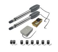 Moteur Portail Coulissant, Ouvre-porte automatique à engrenage à vis sans fin, robuste, avec caméra IP, moniteur, montre sur téléphone, for porte d'usine de 400KG(Kit 11)