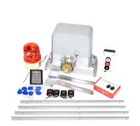 Moteur Portail Coulissant, Système d'engrenage résidentiel robuste, ouvre-porte coulissante électrique 1800kg, moteur de porte avec supports en acier de 4m, Kit de porte-clés en option(Kit2)