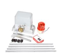 Moteur Portail Coulissant, Système d'engrenage résidentiel robuste, ouvre-porte coulissante électrique 1800kg, moteur de porte avec supports en acier de 4m, Kit de porte-clés en option(Kit4)