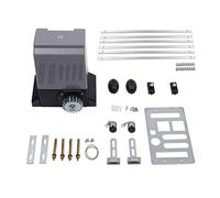 Moteur porte coulissante, 220 V 3 A moteurs pour portes coulissantes + 6 x 1 m Rails à dents pour porte coulissante, opérateur d'ouverture de porte, 2 télécommandes (750 W)