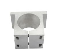Moteur principal, l’axe principal, Support de montage de pince de broche de gravure, siège de fixation en aluminium moulé 62 65 80 100 125mm(Square 80mm)