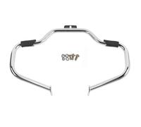 Moteur Protection Crash Bar Protecteur Pour FL Softail 2000-2017 Slim Fat Boy Pour Deluxe Pour Cross Bones Springer Classic Motorcycle Mustache Highway Engine Guard(Chrome)