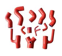 Moteur Radiateur de Tuyau Compatible Avec S4 RS4 Pour A6 B5 C5 2.7L Pour Bi-Turbo 1997 1998 1999 2000 2001 Kit Tuyaux De Tuyauterie En Silicone Tuyau De Radiateur Tuyau D'eau De Refroidissement(Red)