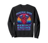 Moteur reconstruit à cœur Ouvert Survivor Survivor Men Sweatshirt