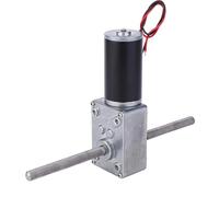 Moteur Réducteur 12V 670:1 à Vis Sans Fin Couple Élevé - Double Sortie Arbre M8 pour Automatisation Industrielle et Projets Robotique DIY Éducatif