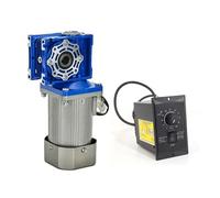 Moteur réducteur à engrenage vis sans fin AC 250W, faible vitesse, couple élevé, avec contrôleur de, moteur Variable réglable, rapport CW/CCW 5 80(190RPM,110V)