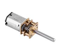 Moteur Réducteur à Engrenages DC 12V, Arbre de Sortie Long, 2000RPM - Haute Couple, Faible Bruit, Applications Domestiques et Industrielles (12V 100RPM)