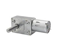 Moteur réducteur à vis sans fin turbo JGY370 6 V 12 V 24 V, arbre fileté 8 mm x 33 mm, vis M8, moteur à verrouillage automatique à basse vitesse(150 RPM_DC 24 VOLT)