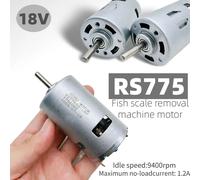 Moteur RS775 18V pour détartrant de poisson, moteur 775 haute puissance à roulement unique pour outils électriques, moteur 18V 775 DC RS775 18V