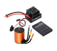 Moteur Sans Balai éTanche 3650 4300KV avec Carte de Programmation Lipo ESC 60A 2-4S Ensemble Combiné pour Camion de Voiture 1/10 TéLéCommandéE