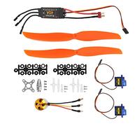 Moteur sans Balais 1000KV avec 40A ESC 9G Servo 1060 Hélice pour Avion RC (A2212 Moteur sans balais de 1000KV 40A ESC SG90 9G Micro)