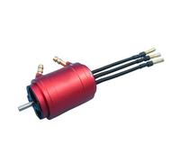 Moteur sans Balais 2850 pour Bateau RC 3100KV/3500KV/4200KV Refroidi À l'eau 28x50mm 4mm D-Sortie pour Bateaux Modèles 45-60cm Compatible avec ESC 60A(3500KV)