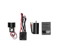 Moteur sans balais 3670 2650KV, ESC 120a, carte de programmation, ensemble de dissipateur thermique pour voiture RC 1/8