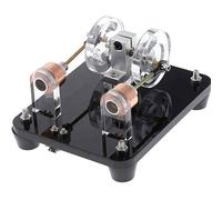 Moteur sans balais à double bobine - Expérience électrique de moteur sans balais Hall pour la technologie, jouet, cadeau, décoration de bureau, œuvre d'art, instrument d'expérimentation physique