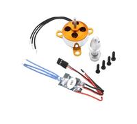 Moteur sans balais A1504 2200 KV, 2700 KV, 2900 KV, 3200 KV, 9 G, avec Support, équipé d'un contrôleur 10 A, adapté aux Drones, hélicoptères, quadricoptères et OVNI.(A1504 2200KV 10A)