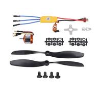 Moteur sans balais A2212 10T 1400 kV avec kit ESC 30 A, ensemble moteur-ESC haute efficacité pour drone, compatible avec les quadricoptères RC 550, les hélicoptères et les