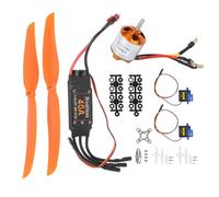 Moteur sans balais A2217 1100KV, 40A ESC SG90 9G, servo 1060, hélice pour avion RC