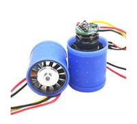 Moteur Sans Balais BLDC Triphasé Ultra-rapide DC 9 V 12 V 24 V Équipé D'un Pilote, D'une Turbine En Alliage D'aluminium CNC Et D'un Ventilateur Canalisé.(24V)