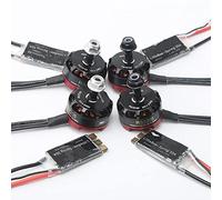 Moteur sans balais Compatible RS2205 2205 2300KV CW CCW Compatible avec RC Qav250 x210 avec LittleBee 20A 30A Blheli_s ESC Compatible avec Le Drone de multicoptères(RS2205 20A ESC 4PCS)