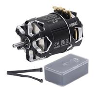 Moteur sans balais détecté 540 V6M 2400KV 21,5T avec coque en aluminium CNC | Moteur sans balais à couple élevé pour voiture RC 1/10, doté d'un design de stator unique et d'un roulement NSK japonais