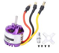 Moteur sans Balais Moteur RC Moteur D'avion RC sans Balais avec 4 Vis et 1 Adaptateur pour le Remplacement du Moteur RC Moteur sans Balais Outrunner 1300KV Moteur sans Balais Outrunner(1300KV)