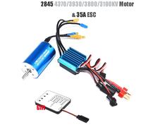 Moteur Sans Balais Rc 2845 4370/3930/3800/3100kv, Esc 35a Sans Balais, Carte De Programme Pour Voiture Rc 1/14 1/16 1/18