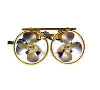 Moteur Sans Brosse Imperméable De Propulseur Sous-marin De Poussée De KYO-4T-DUAL 24V 9KG Avec L'hélice En Métal De 60mm For Les Bateaux RC ROV(Silvery CCW)