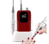 Moteur Sans Noyau Rechargeable De 35 000 Tr/min, Capacité De La Batterie De 2 500 Mah, Silencieux, Sans Bruit, Couleur Unie, Perceuse à Ongles Avec Station De Charge,A7