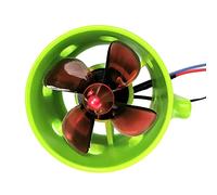 Moteur sous-marin de bateau,HUIOP Moteur sans balai sous-marin 1000KV dans le sens des aiguilles d'une montre avec hélices à 4 pales Moteur d'entraînement de moteur électrique étanche 12-24V pour bate