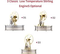 Moteur Stirling à basse température Générateur d'électricité Générateur de chaleur Expérience physique Modèle de générateur avec volant d'inertie Expérience scientifique Jouet éducatif DIY pour enseig