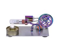 Moteur Stirling à température assemblé générateur d ' électricité modèle de générateur d ' expérience de avec conceptions de volant d ' inertie modèle de avion moteur Stirling jouet éducatif à